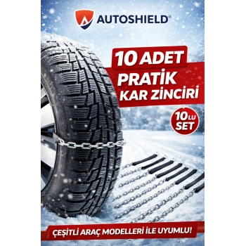 Kar Zinciri Tak Çıkar Kaymaz Pratik Araç Lastik Zinciri Takmatik 10 Adet