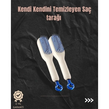 Kendini Temizleyen Hava Yastıklı Saç Tarağı – Düğümsüz Tarama