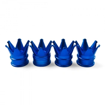 Kral Tacı Alüminyum Sibop Kapağı 4lü Mavi