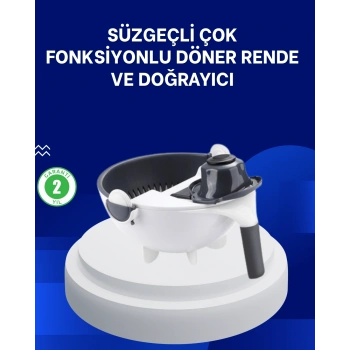 Mutfak İçin Pratik 5 Bıçaklı Rende Ve Süzgeç Seti