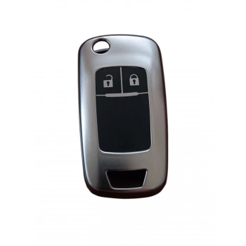 Opel Astra J Anahtar Uyumlu Silikon Oto Anahtar Kumanda Kabı Kılıf Füme