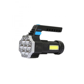 Ps-3879 Usb Şarj Göstergeli Şarj Edilebilir 7*xpe +cob Led El Feneri