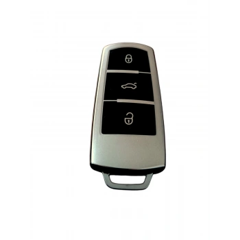 Volkswagen Sustasız Anahtar Uyumlu Silikon Oto Anahtar Kumanda Kabı Kılıf Füme