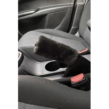 Yumuşak Peluş El Freni Süsü Siyah