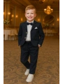 Erkek Çocuk Ceket Gömlek Pantolon Papyonlu Üçlü Takım Elbise 4’Parça(Bir Beden BÜYÜK Tercih Ediniz)