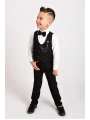 Erkek Çocuk Takım Elbise Yelekli Papyonlu