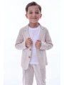 Erkek Çocuk 3lü Keten (ORGANİK) Takım Elbise