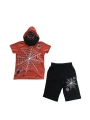 Erkek Çocuk Örümcek Adam Şortlu Takım