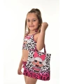 Kız Çocuk Çantalı Fırfırlı Lol Bikini