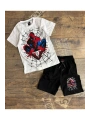 Erkek çocuk örümcek adam desenli yazlık şort alt üst takım