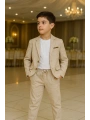 Keten/pamuklu Ceketli Spor 3lü /takım Elbise/damatlık/özelgüntakım/düğün/ Doğumgünübirbedenbüyükalnz