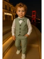 Erkek Bebek Ve Çocuk Yelekli Takım Elbise | Gömlek-Yelek-Papyon-Pantolon| 4parça Takım