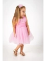 Kare Yaka Tütü Tüllü Kız Çocuk Elbise