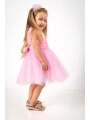 Kare Yaka Tütü Tüllü Kız Çocuk Elbise