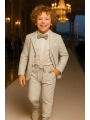 Erkek Çocuk Ceket Gömlek Pantolon Papyonlu Üçlü Takım Elbise 4’Parça(Bir Beden BÜYÜK Tercih Ediniz)