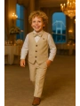 Erkek Çocuk Yelekli Takım Elbise | Gömlek-Yelek-Papyon-Pantolon| 4parça Takım