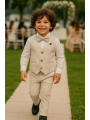Erkek Çocuk Yelekli Takım Elbise | Gömlek-Yelek-Papyon-Pantolon| 4parça Takım