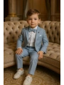 Erkek Çocuk Ceket Gömlek Pantolon Papyonlu Üçlü Takım Elbise 4’Parça(Bir Beden BÜYÜK Tercih Ediniz)