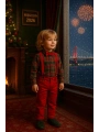 Bebek&Çocuk Yılbaşı Özel Salopet Takım kaşe Gömlek Pantolon Papyon-4Parça