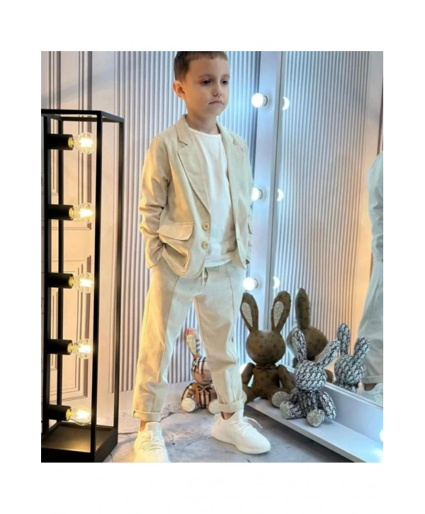 ERKEK ÇOCUK KETEN TAKIM ELBİSE