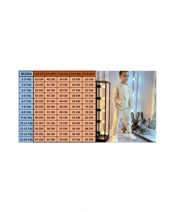 ERKEK ÇOCUK KETEN TAKIM ELBİSE