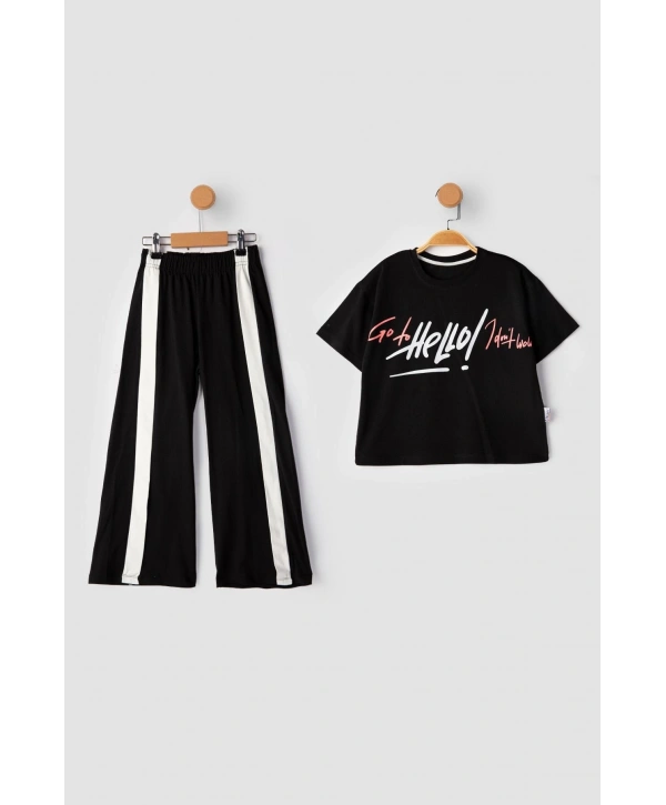 Kız çocuk yazlık alt üst eşofman takımı