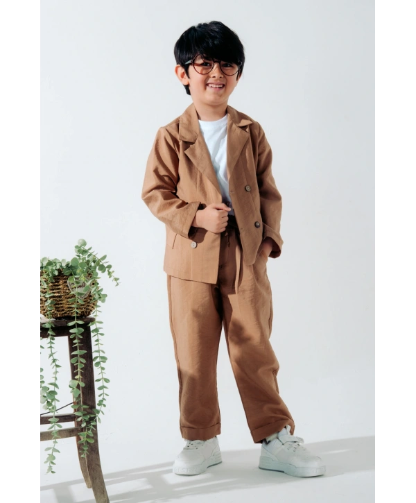 Kruvaze Spor Ceketli Salaş 3’Lü Takım/Takım Elbise/Damatlık/Özel Gün Takım/Düğün/ Doğum Günü