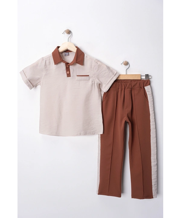 Modal Kumaş Erkek Çocuk 2Li Takım / Bayramlık / Özel Gün / Doğum Günü