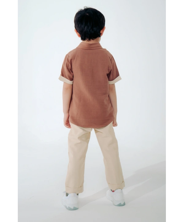 MÜSLİN Erkek Çocuk 2li Takım Pantolon su itici özelliği /Bayramlık/Özel GÜN/Günlük