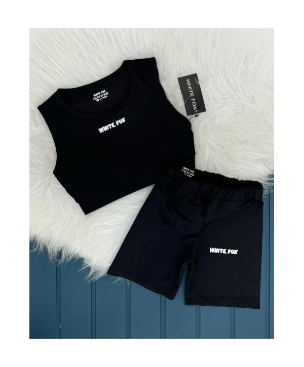 Kız çocuk licralı dalgıç kumaş crop mayo dış giyim sporcu takım 1bedenBüyükTercihEdiniz