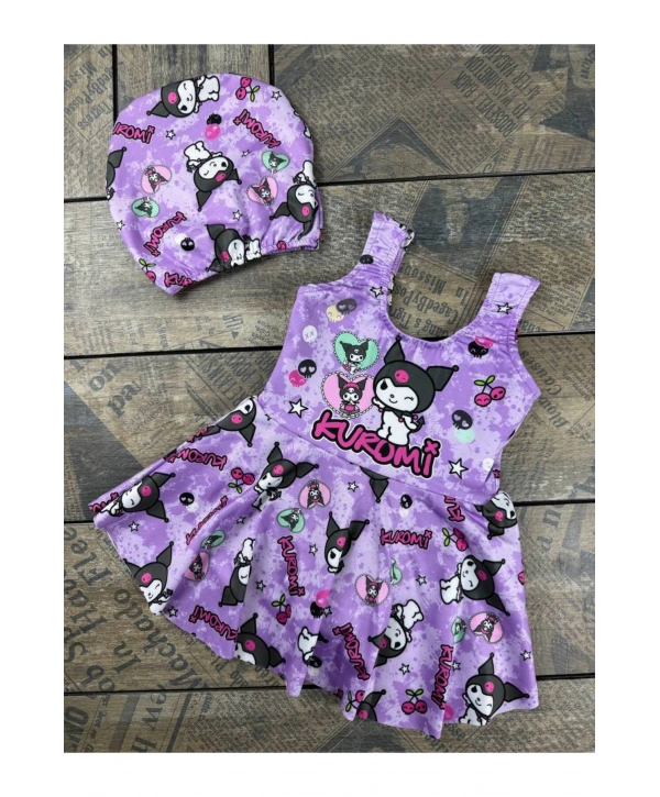 Kuromi desenli kız çocuk Mayo Bone