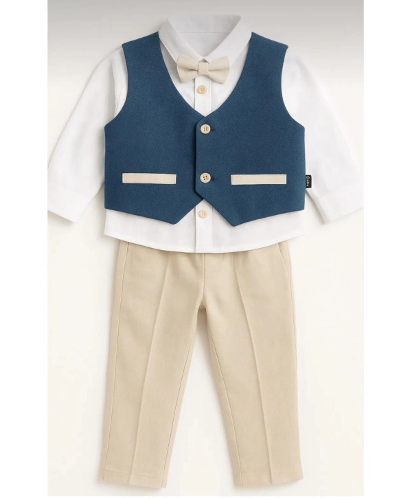 Yelekli Erkek Takım Elbise / Papyonlu Yelekli Takım / Gömlek-yelek-pantolon Takım