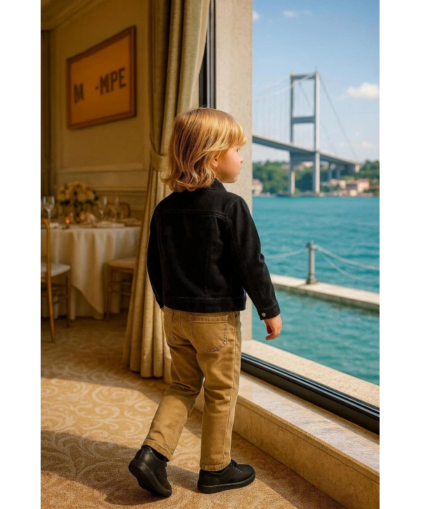 Erkek Çocuk Kalın Gabardin 3Lü Takım |Bir Beden Büyük Tercih Ediniz|