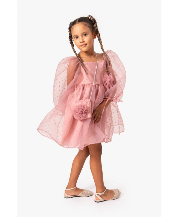 Balon Kol Çantalı Özel Gün Doğumgünü Parti Elbisesi