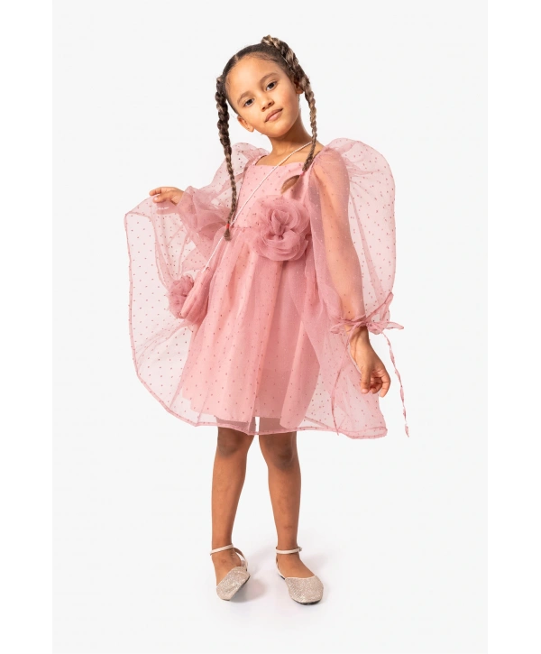 Balon Kol Çantalı Özel Gün Doğumgünü Parti Elbisesi