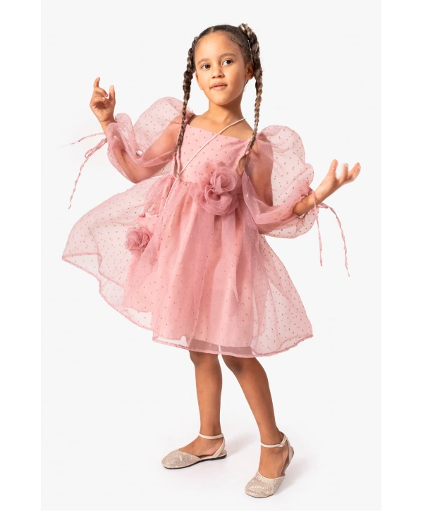 Balon Kol Çantalı Özel Gün Doğumgünü Parti Elbisesi