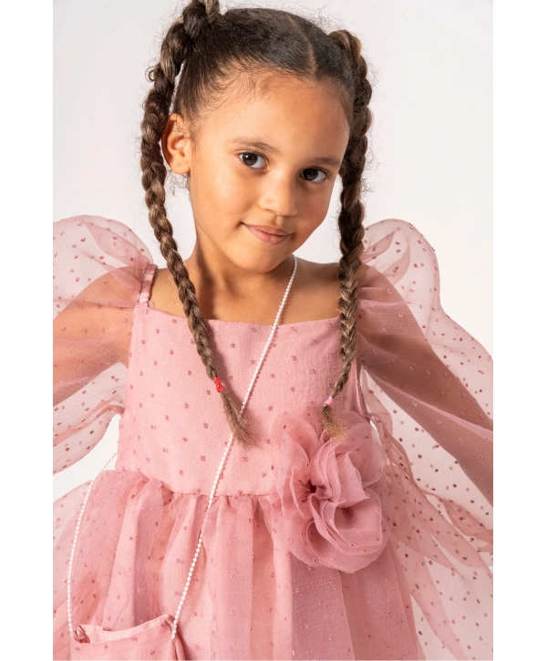 Balon Kol Çantalı Özel Gün Doğumgünü Parti Elbisesi