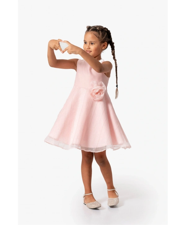 Vita Doğum Günü Parti Özel Gün Kız Çocuk Elbise(BİR BEDEN BÜYÜK TERCİH EDİNİZ)