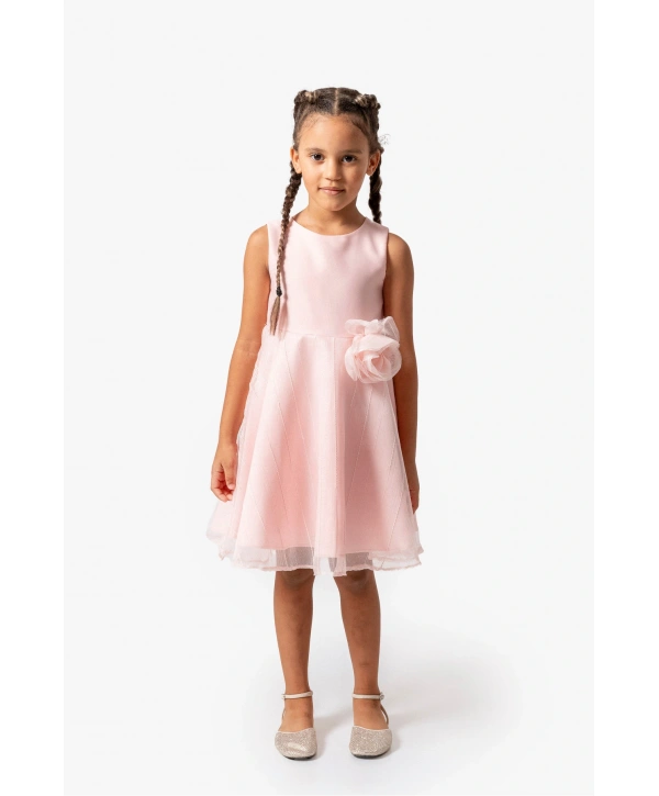 Vita Doğum Günü Parti Özel Gün Kız Çocuk Elbise(BİR BEDEN BÜYÜK TERCİH EDİNİZ)