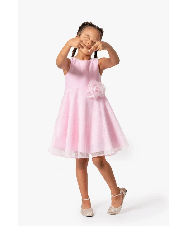 Vita Doğum Günü Parti Özel Gün Kız Çocuk Elbise(BİR BEDEN BÜYÜK TERCİH EDİNİZ)