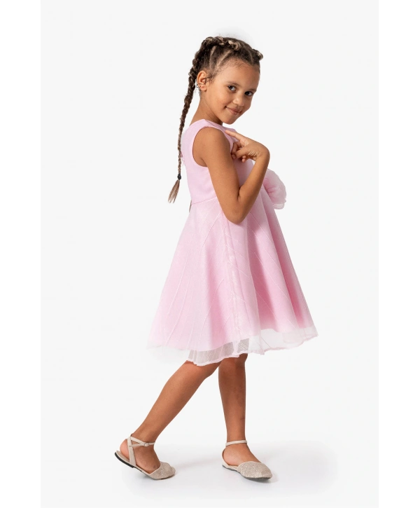 Vita Doğum Günü Parti Özel Gün Kız Çocuk Elbise(BİR BEDEN BÜYÜK TERCİH EDİNİZ)