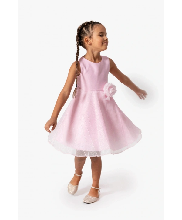 Vita Doğum Günü Parti Özel Gün Kız Çocuk Elbise(BİR BEDEN BÜYÜK TERCİH EDİNİZ)