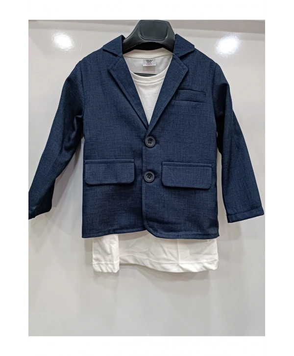 erkek çocuk keten takım-LACİVERT