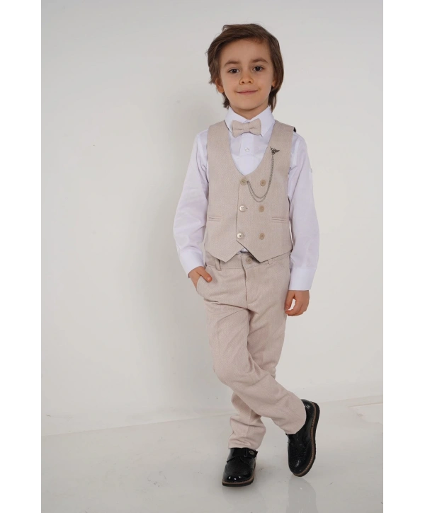 PLANET Yelekli Erkek Çocuk Takım Elbise