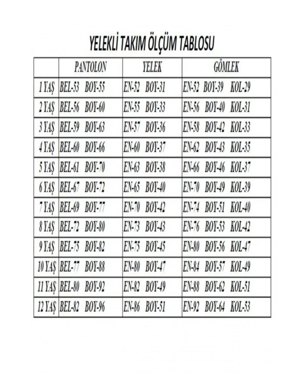 PLANET Yelekli Erkek Çocuk Takım Elbise