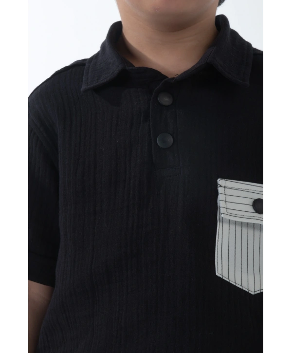 Müslin Yakalı Pumuklu Kumaş Jogger Pantolon Rahat Kendiliğinden çizgili spor 2’Li TAKIM Yazlık