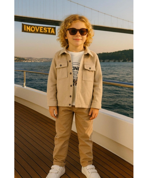 Erkek Çocuk 3Lü Günlük Ve Özel Kombinli Takım(Bir Beden Büyük Tercih Ediniz)