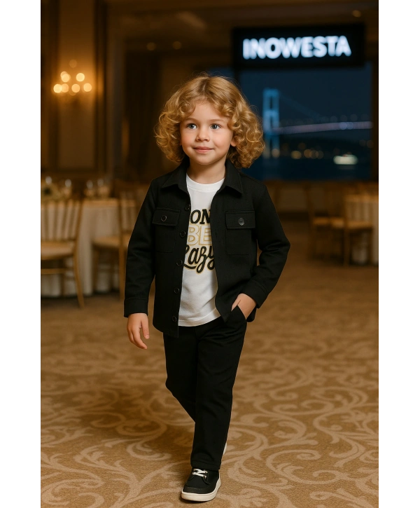 Erkek Çocuk 3Lü Günlük Ve Özel Kombinli Takım(Bir Beden Büyük Tercih Ediniz)