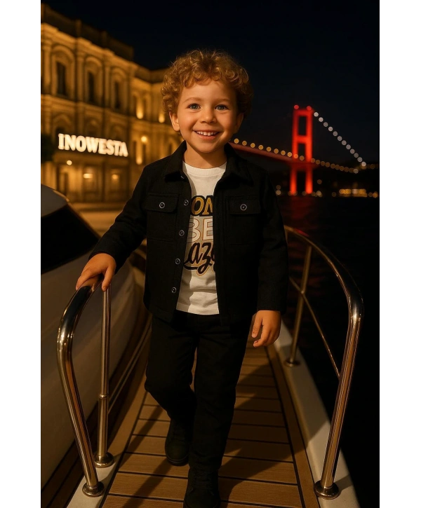 Erkek Çocuk 3Lü Günlük Ve Özel Kombinli Takım(Bir Beden Büyük Tercih Ediniz)