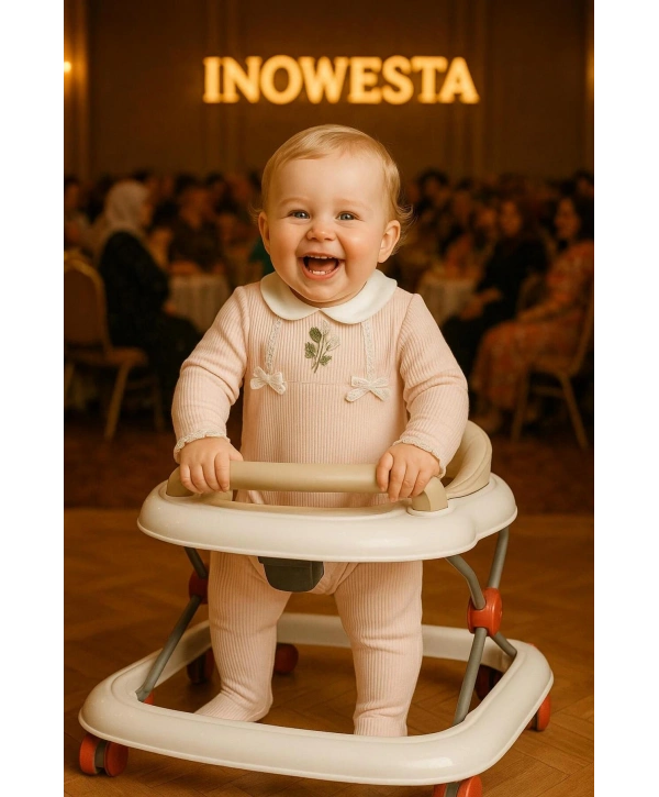 Kız Bebek %100 Pamuk Dantelli Tulum